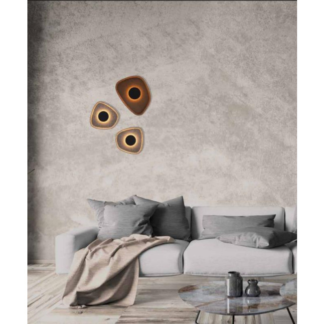 Απλίκα LED 5W 3000k Γκρι Και Μαύρο 23175 ZAMBELIS