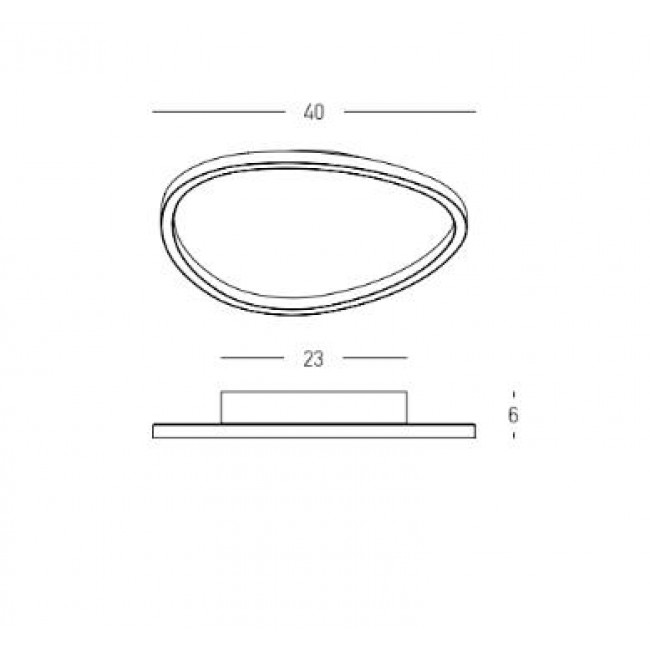 Πλαφονιέρα LED 29W 3000k Χρυσό 23207 ZAMBELIS