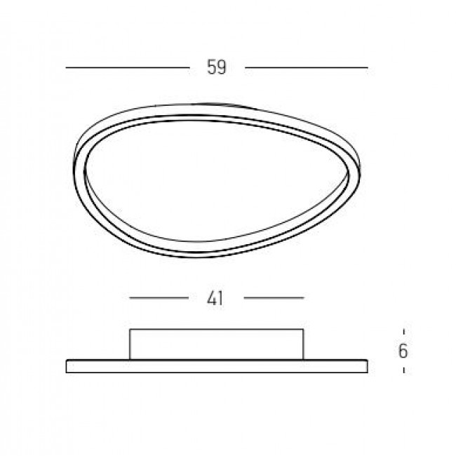 Πλαφονιέρα LED 39W 3000k Χρυσό 23210 ZAMBELIS