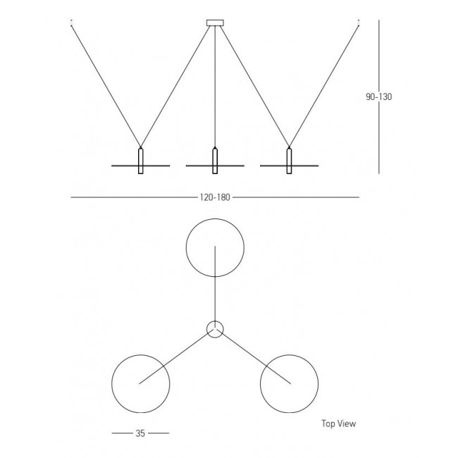 Φωτιστικό LED 21W 3000k Μαύρο 23229 ZAMBELIS