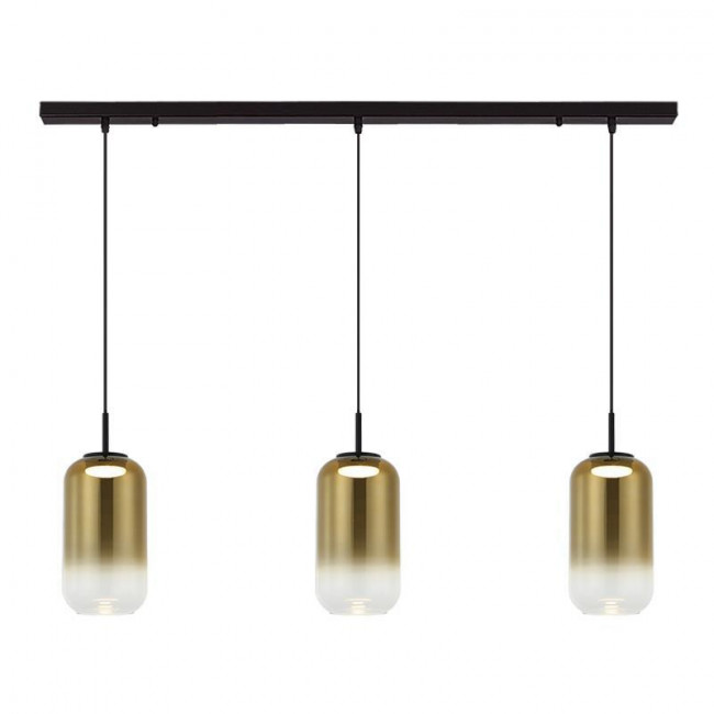 Φωτιστικό LED 36W 3000k Μαύρο Και Χρυσό 23232 ZAMBELIS