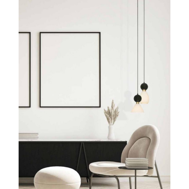 Φωτιστικό Μονόφωτο E14 Μαύρο Και Χρυσό 23240 ZAMBELIS