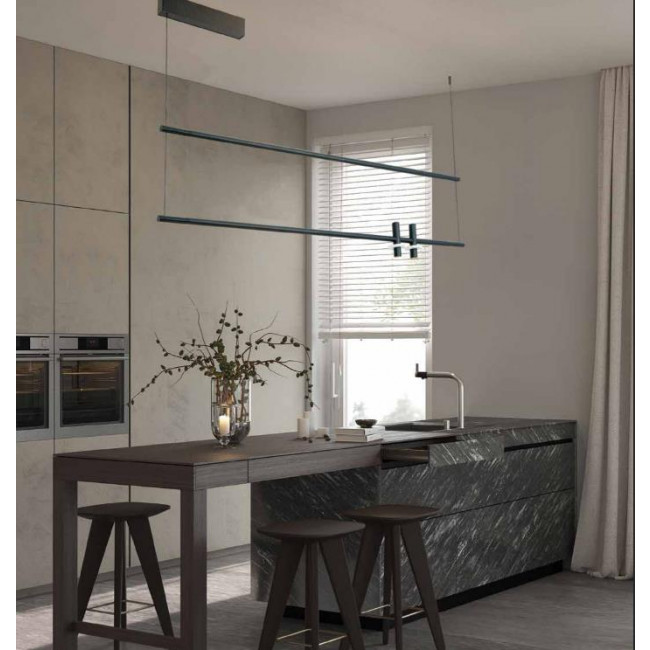 Φωτιστικό LED 34W 3000k Μαύρο 23251 ZAMBELIS