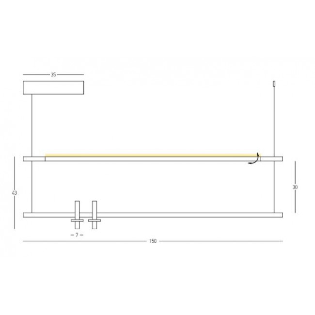 Φωτιστικό LED 34W 3000k Μαύρο 23251 ZAMBELIS