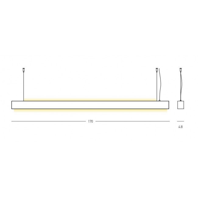 Φωτιστικό LED 94W 3000k Μαύρο 23252 ZAMBELIS