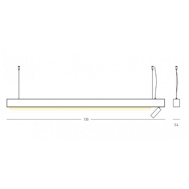 Φωτιστικό LED 39W 3000k Μαύρο 23254 ZAMBELIS