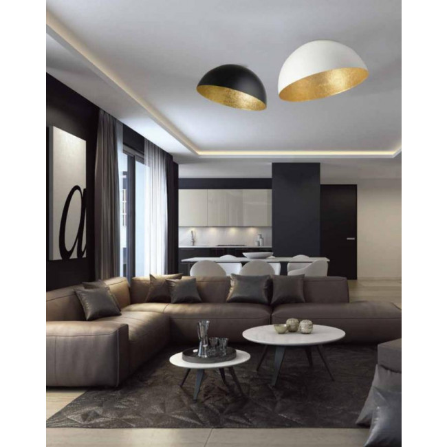 Φωτιστικό Μονόφωτο E27 Χρυσό Και Μαύρο 23259 ZAMBELIS