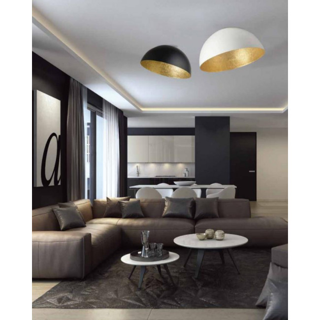 Φωτιστικό Μονόφωτο E27 Χρυσό Και Λευκό 23260 ZAMBELIS