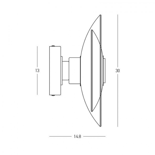 Απλίκα LED 10W 3000k Χαλκός Και Διάφανο 25143 ZAMBELIS