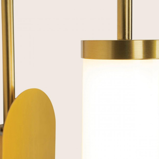 Απλίκα LED 10W 3000k Ορείχαλκος Και Λευκό 25152 ZAMBELIS