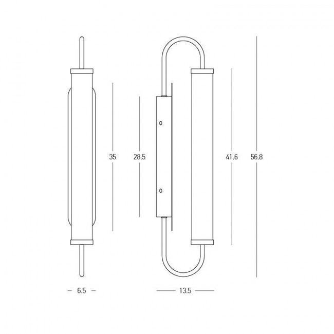 Απλίκα LED 10W 3000k Ορείχαλκος Και Λευκό 25152 ZAMBELIS