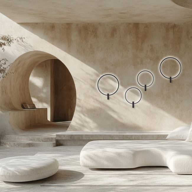 Απλίκα LED 12W 3000k Μαύρο 25319 ZAMBELIS