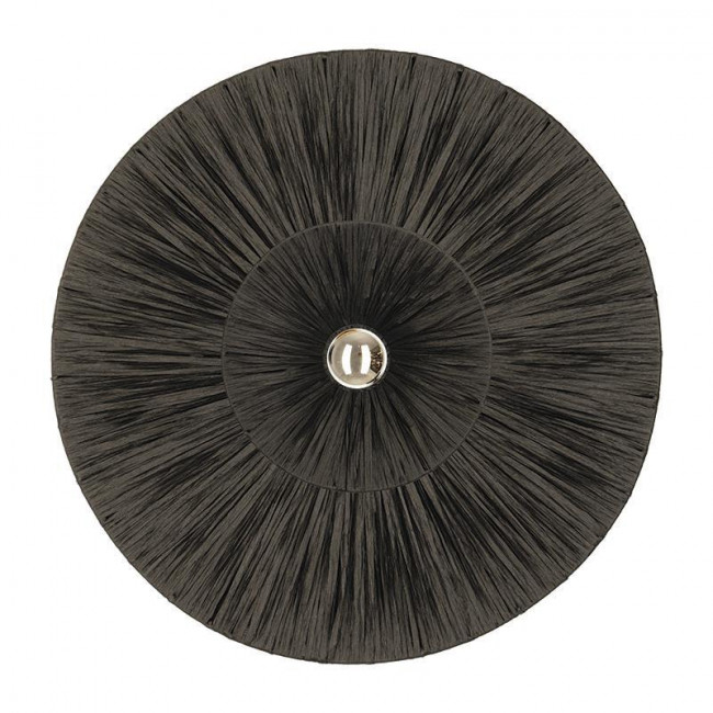 Απλίκα E27 Μαύρο Ρατάν 25333 ZAMBELIS