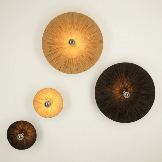 Απλίκα E27 Μαύρο Ρατάν 25333 ZAMBELIS