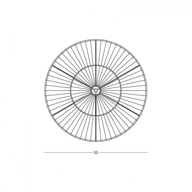 Απλίκα E27 Μαύρο Ρατάν 25333 ZAMBELIS