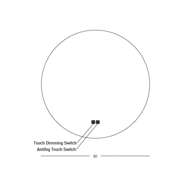 Καθρέφτης Μπάνιου LED 15W 3000κ-4000k Διάφανο 25390 ZAMBELIS