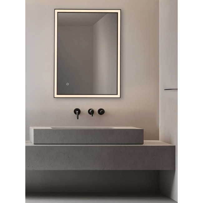 Καθρέφτης Μπάνιου LED 23W 3000k-4000k Μαύρο 25392 ZAMBELIS