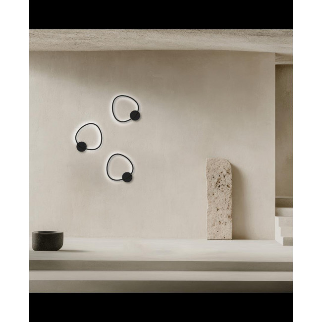 Απλίκα LED 26W 3000k Μαύρο 25408 ZAMBELIS