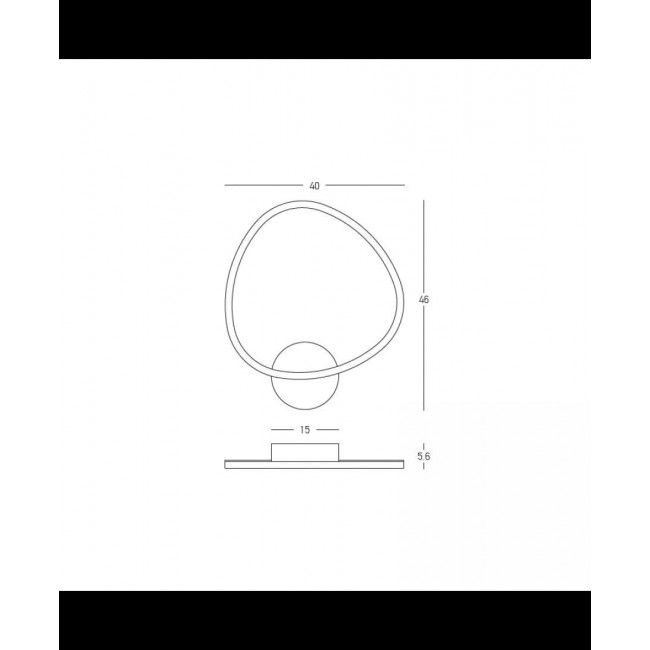 Απλίκα LED 26W 3000k Μαύρο 25408 ZAMBELIS