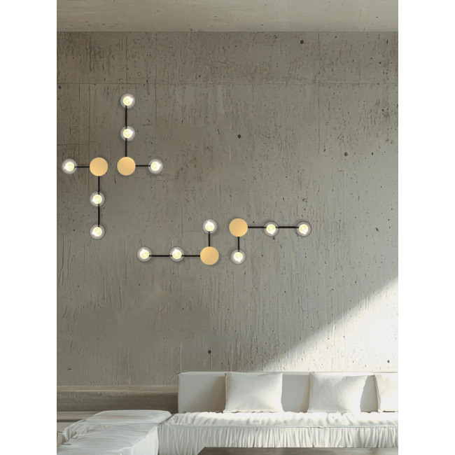 Απλίκα Τρίφωτη G9 Μαύρο Και Χρυσό 25414 ZAMBELIS