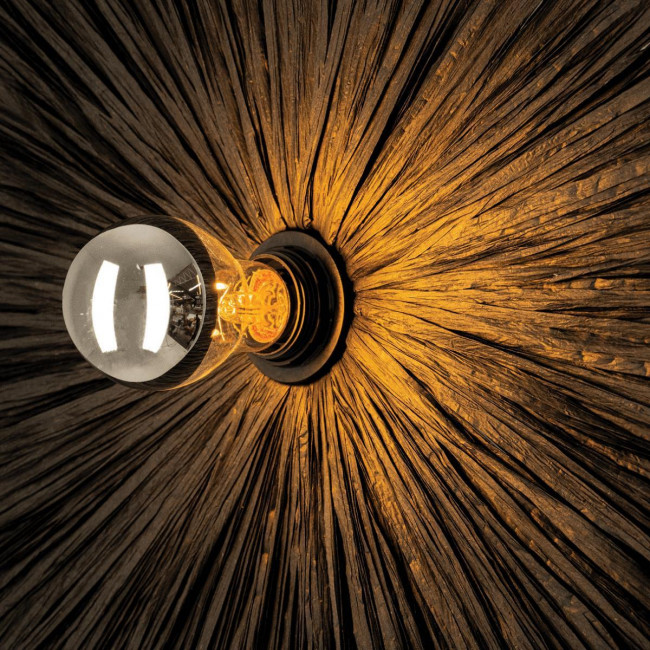 Απλίκα E27 Μαύρο Ρατάν 25455 ZAMBELIS