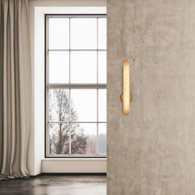 Απλίκα LED 15W 3000k Ορείχαλκος Και Λευκό 2547 ZAMBELIS