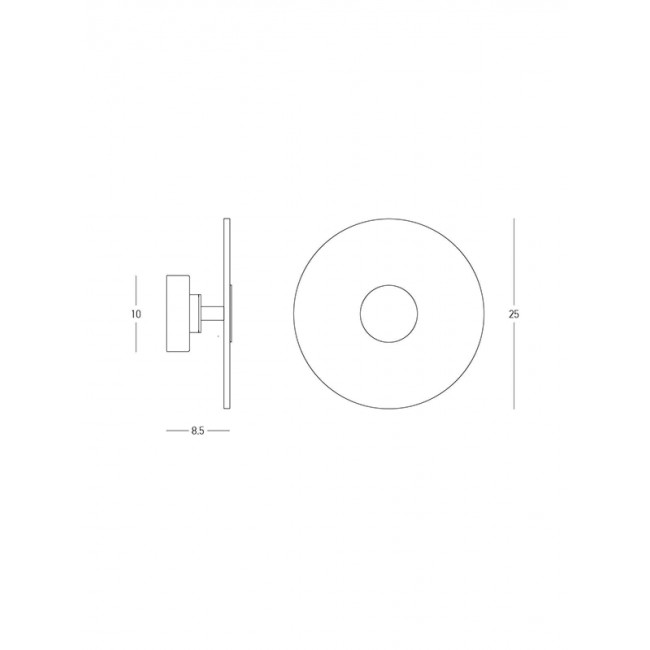 Απλίκα LED 5W 3000k Μαύρο Και Αλαβάστρο 2551 ZAMBELIS