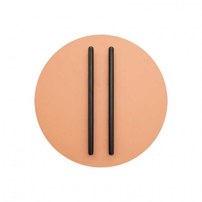 Απλίκα LED 13W 3000k Μαύρο Και Κεραμιδί 2574 ZAMBELIS