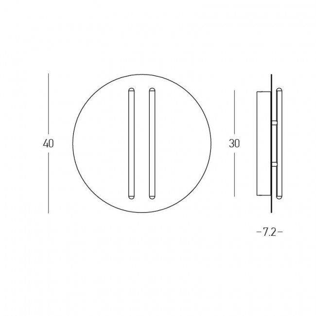 Απλίκα LED 13W 3000k Μαύρο Και Κεραμιδί 2574 ZAMBELIS
