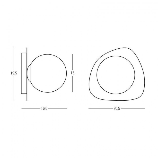Απλίκα G9 Λευκό Και Φυμέ 2579 ZAMBELIS