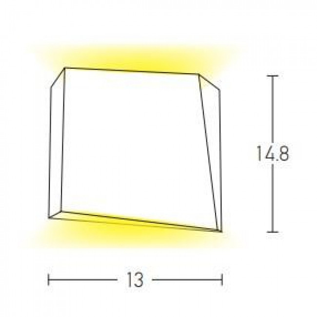 Απλίκα LED 6W 3000K Γραφίτης E114 ZAMBELIS