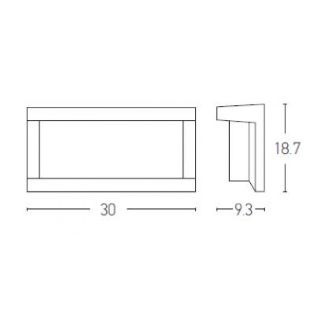Απλίκα E27 Γραφίτης E128 ZAMBELIS