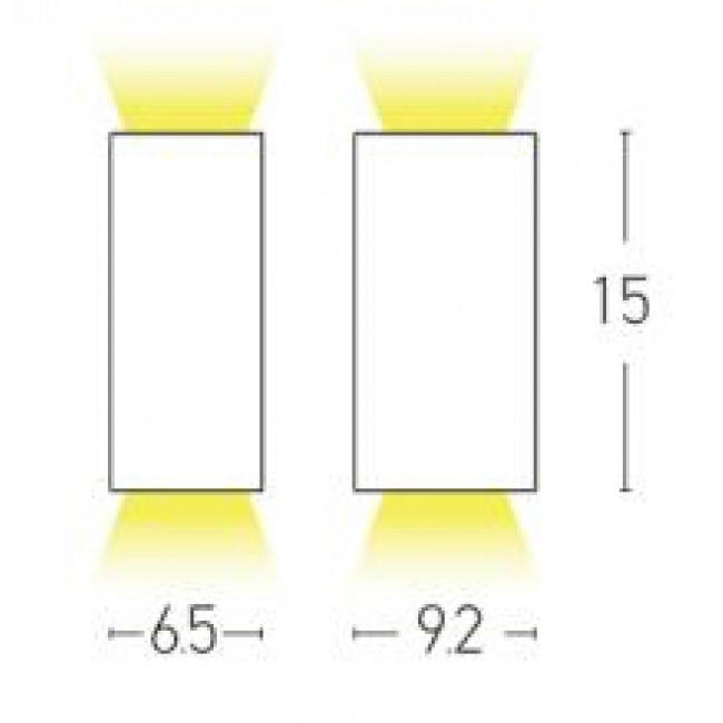 Σποτ Επίτοιχο GU10 Λευκό E151 ZAMBELIS