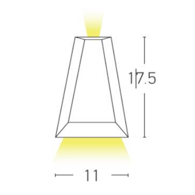 Απλίκα LED 6W 3000K Γραφίτης E156 ZAMBELIS