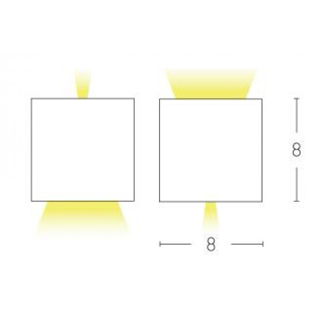Απλίκα LED 6W 3000K Λευκό E159 ZAMBELIS