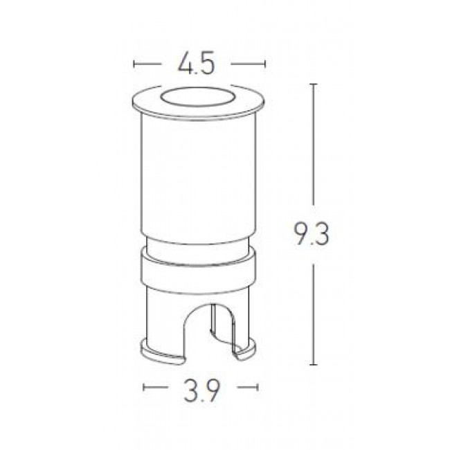 Σπότ Χωνευτό LED 3W 3000k Χρώμιο E178 ZAMBELIS
