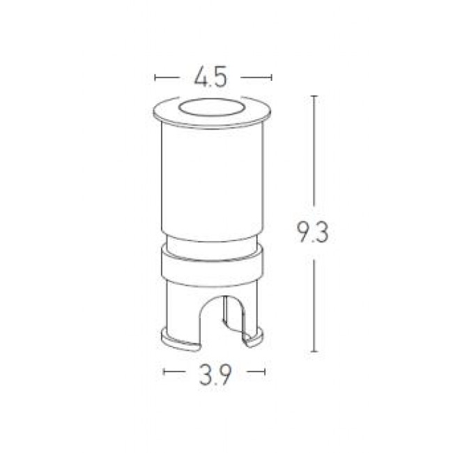 Σπότ Χωνευτό LED 3W 3000k Χρώμιο E179 ZAMBELIS