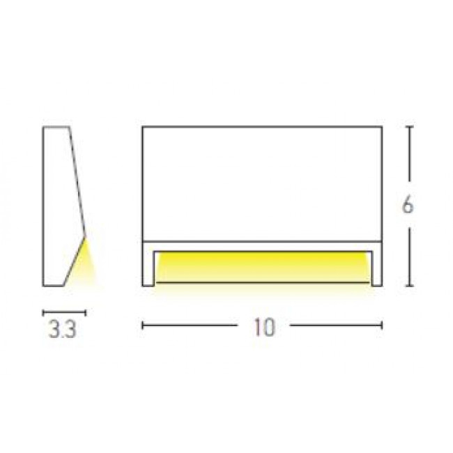 Απλίκα LED 1.5W 3000K Γραφίτης E181 ZAMBELIS