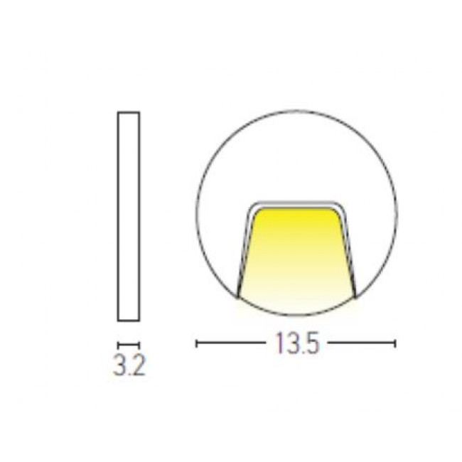 Απλίκα LED 3W 3000K Λευκό E184 ZAMBELIS