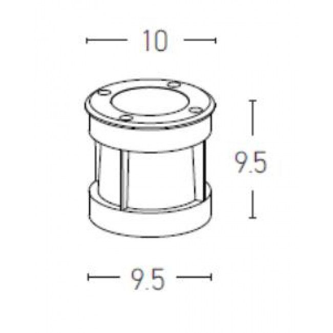 Σπότ Χωνευτό LED 6W 3000k Χρώμιο E189 ZAMBELIS