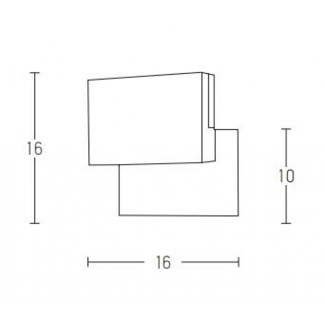Απλίκα LED 9W 3000K Γραφίτης E199 ZAMBELIS