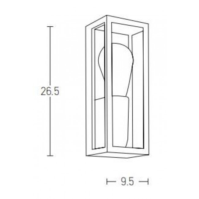 Απλίκα E27 Μαύρο E201 ZAMBELIS