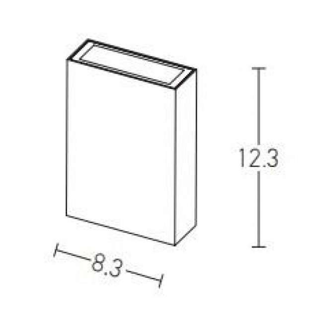 Απλίκα LED 4W 3000K Λευκό E216 ZAMBELIS