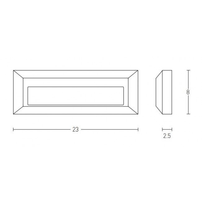 Απλίκα LED 3W 3000K Γραφίτης E229 ZAMBELIS