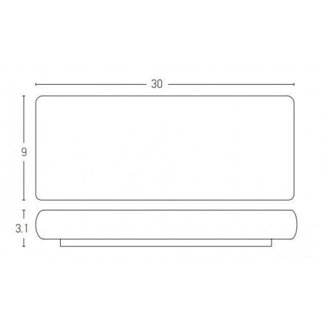 Απλίκα LED 20W 3000K Γραφίτης E240 ZAMBELIS