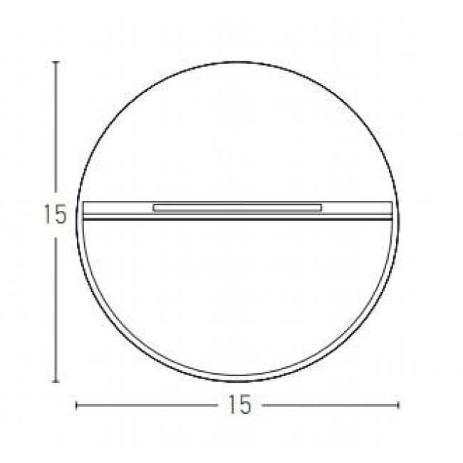 Απλίκα LED 6W 3000K Γραφίτης E242-G ZAMBELIS