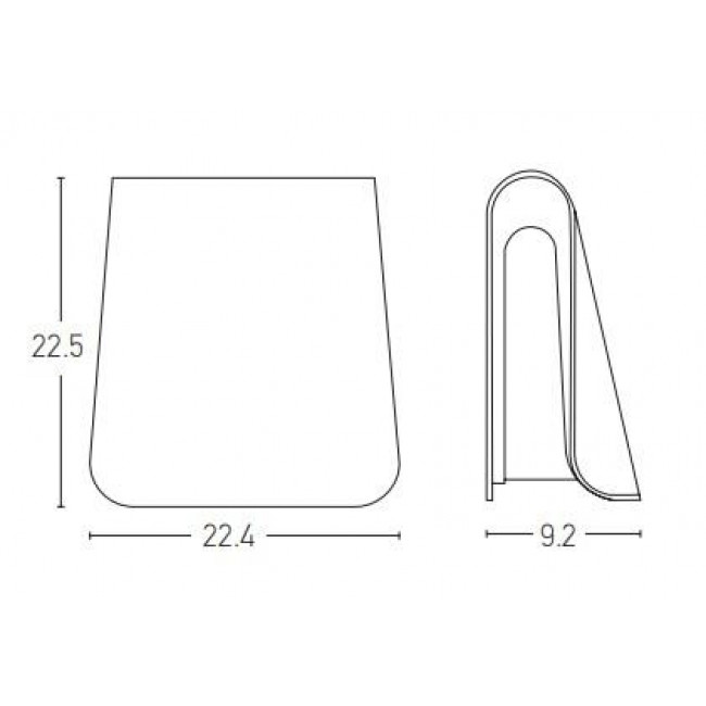 Απλίκα LED 6W 3000K Γραφίτης E245 ZAMBELIS