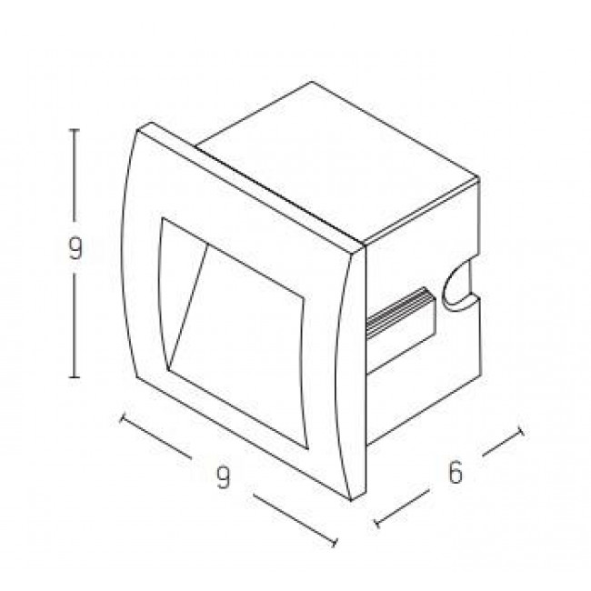 Φωτιστικό Χωνευτό LED 1W 3000K Λευκό E246-W ZAMBELIS