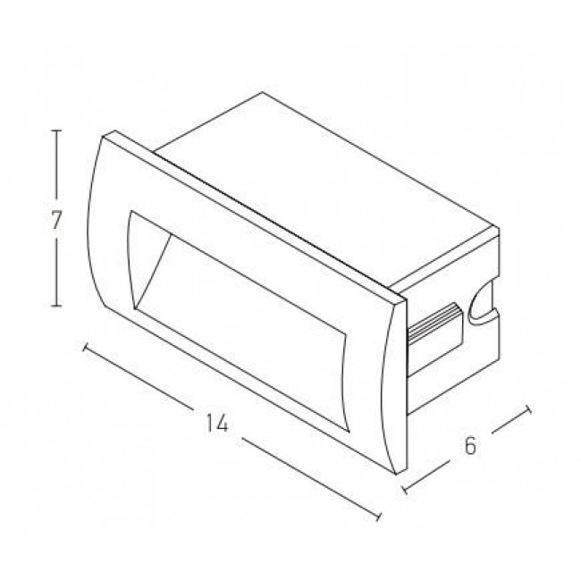 Φωτιστικό Χωνευτό LED 3W 3000K Λευκό E247-W ZAMBELIS