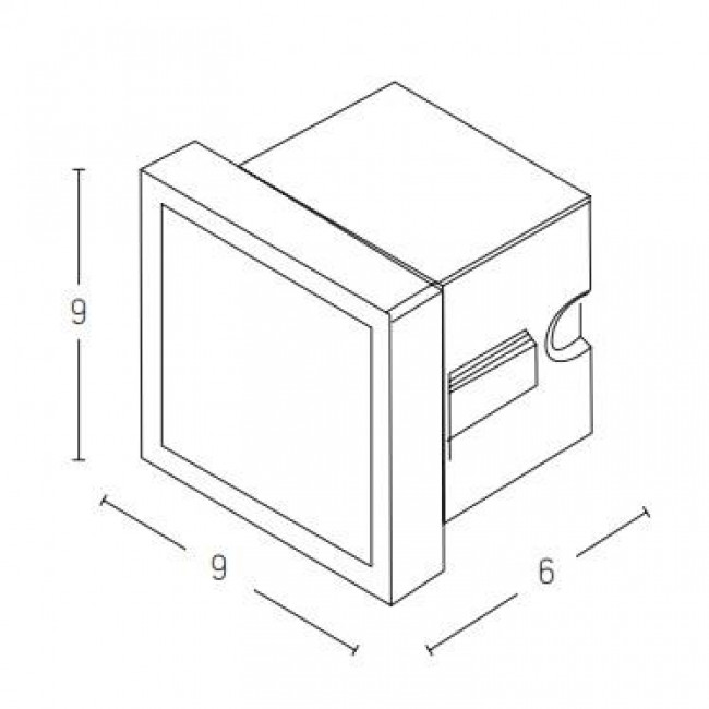 Φωτιστικό Χωνευτό LED 4W 3000K Γραφίτης E248 ZAMBELIS